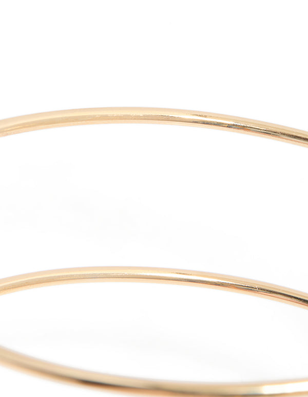 Gold Turquoise Semi Precious Stones Arm Cuff