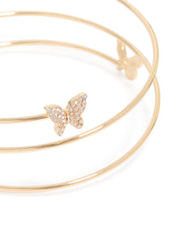 Gold Layered Butterfly Arm Cuff - link has visual effect only