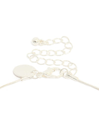 Mixed Metal Plated Organic Shape Pendant Necklace - link has visual effect only