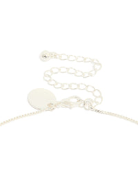 Silver Plated Diamante Cross Fine Chain Necklace - link has visual effect only