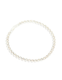Silver Plated Diamante Tennis Bracelet - link has visual effect only