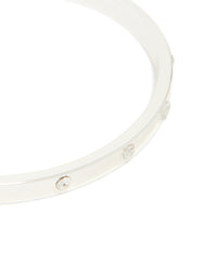 Silver Plated Diamante Wrist Cuff - link has visual effect only