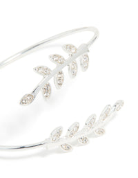 Silver Leaf Wrap Around Wrist Cuff - link has visual effect only