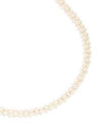 Silver Plated Pearl  Fireball Pearl Necklace - link has visual effect only