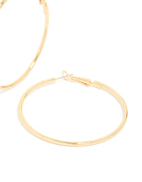 Gold Plated Thin Hoop Earrings - link has visual effect only