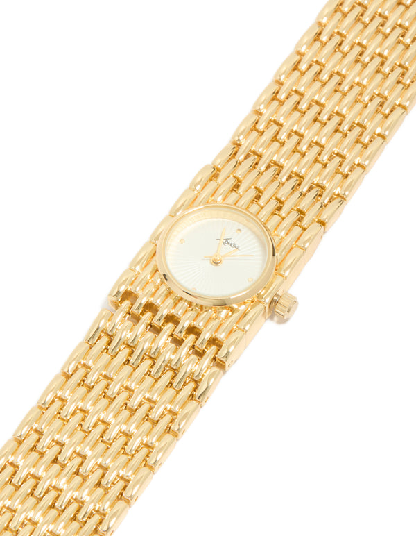 Gold Chunky Chain Bracelet Watch