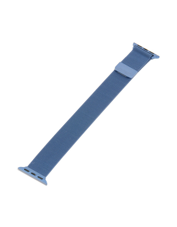 Dark Blue Coated Metal Mesh Strap 38/40/41 mm