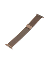 Brown Coated Stainless Steel Mesh Watch Strap 38/40/41 mm - link has visual effect only