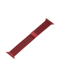Red Coated Metal Mesh Strap 38/40/41 mm - link has visual effect only