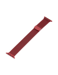 Red Coated Metal Mesh Strap 38/40/41 mm - link has visual effect only