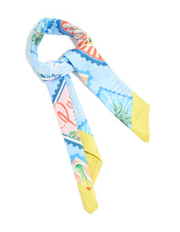 Blue Fabric 'Paradise' Vacation Print Scarf - link has visual effect only