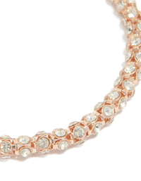 Rose Gold Plated Diamante Fireball Bracelet - link has visual effect only