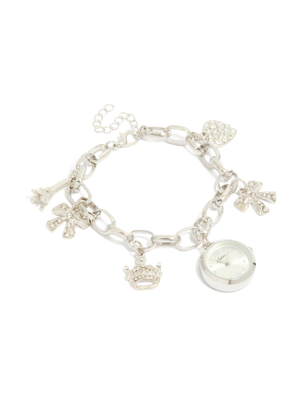 Silver Multi Charm Bracelet