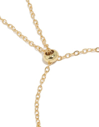 Gold Plated Deep Blue Cubic Zirconias  Large Toggle Bracelet - link has visual effect only