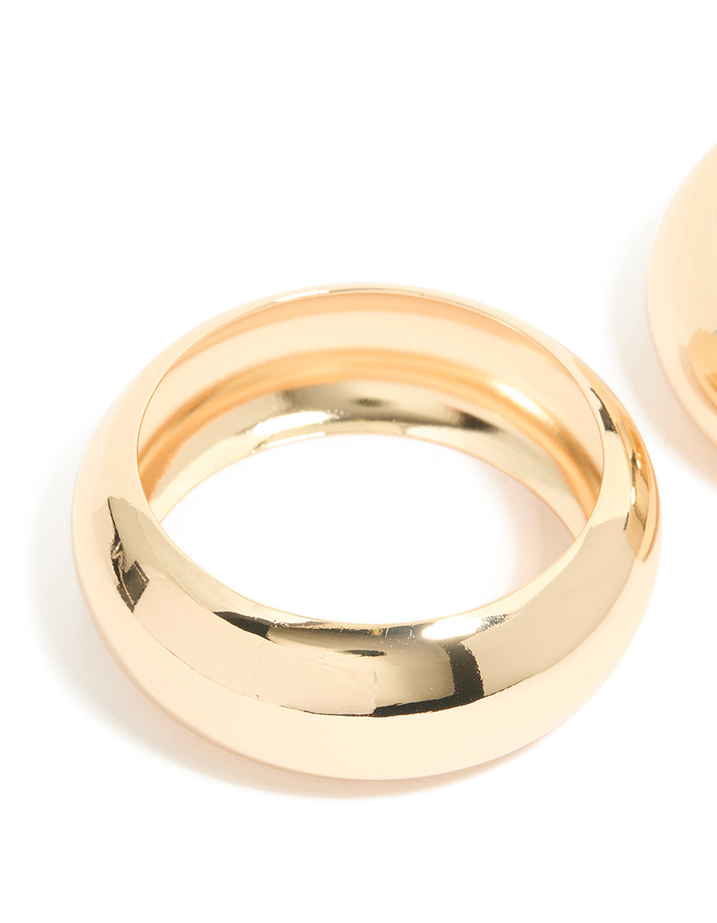 Gold Oversized Bangles 2-Pack