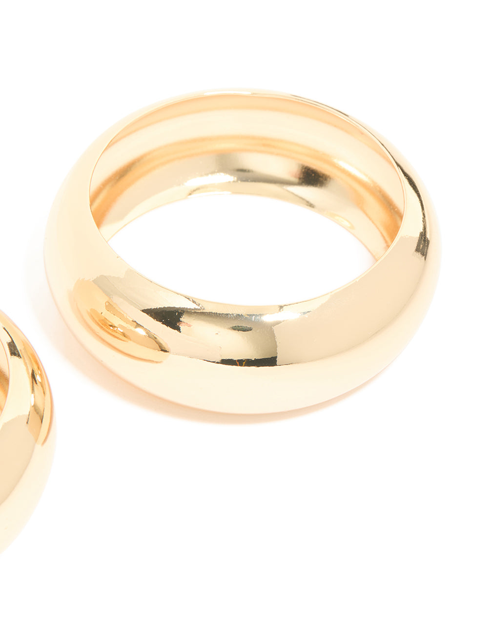 Gold Oversized Bangles 2-Pack