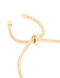 Gold Blue Diamante  & Molten Heart Charm Toggle Bracelet - link has visual effect only