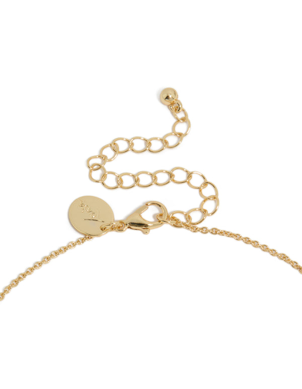 Gold Plated July Birthstone Necklace