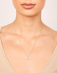Gold Plated April Birthstone Necklace - link has visual effect only