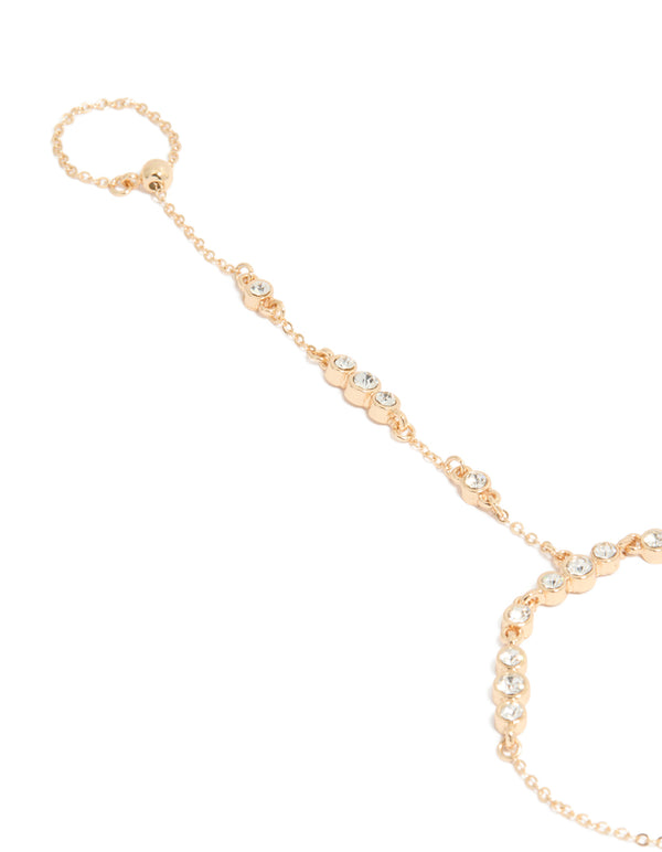 Gold Adjustable Hand Chain