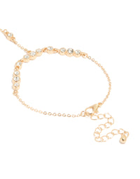 Gold Adjustable Hand Chain - link has visual effect only