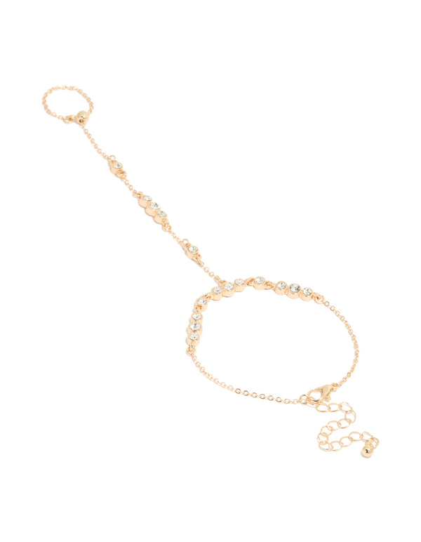 Gold Adjustable Hand Chain