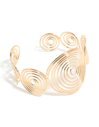 Gold Multi Swirl Arm Cuff - link has visual effect only