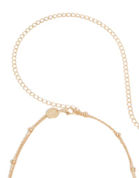 Gold Ball & Shell Charm Layered Waist Chain - link has visual effect only