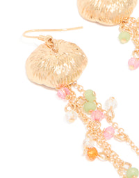 Gold Jellyfish Beaded Fish Hook Earrings - link has visual effect only