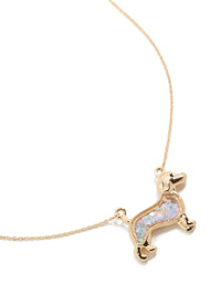 Kids Gold Sausage Dog Shaker Necklace - link has visual effect only