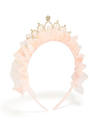 Kids Pink Ballerina Tutu Frill Tiara Headband - link has visual effect only