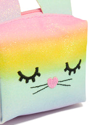 Kids Rainbow Fabric Bunny Purse - link has visual effect only