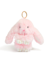 Kids Pink Polyester Bunny Key Chain - link has visual effect only