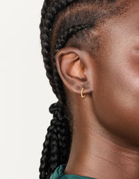 Gold Plated Surgical Steel 8 MM  Thick Sleeper Earrings - link has visual effect only