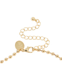 Mixed Metal Plated Cubic Zirconia Pendant & Ball Chain Necklace - link has visual effect only