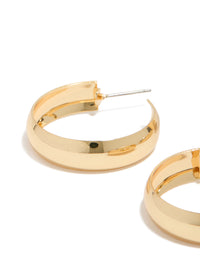 Gold Plated Medium & Large Hoop Earrings 2-Pack - link has visual effect only