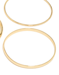 Gold Plated Multi Size Bangles 3-Pack - link has visual effect only