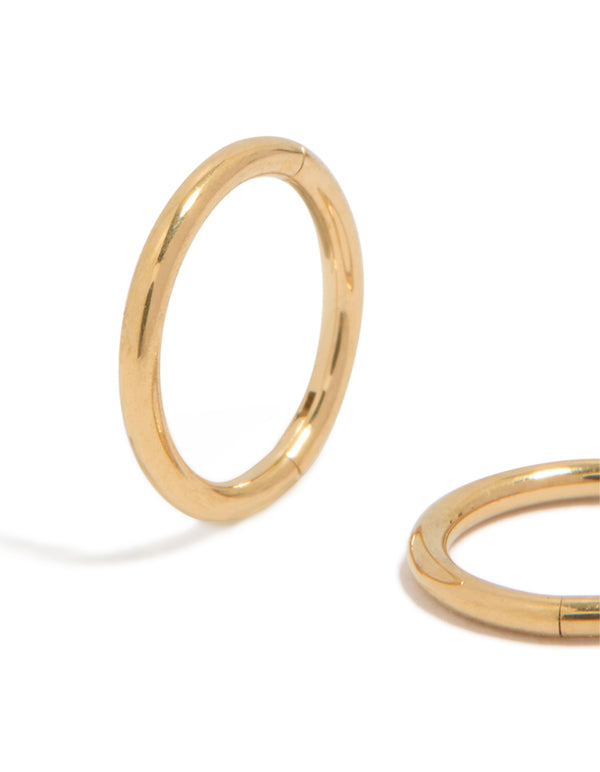 Kids Gold Plated Surgical Steel Sleeper Earrings