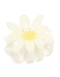 Glossy Daisy Flower Claw Clip - link has visual effect only
