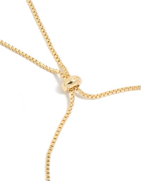 Gold Plated Cubic Zirconia & Plain Flowers Inlay Toggle Bracelet - link has visual effect only