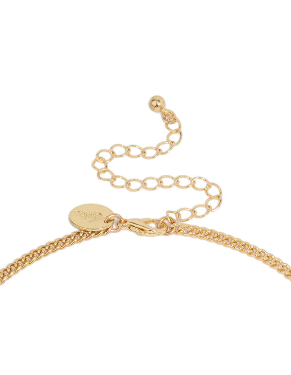 Gold Shell & Long Tassel Necklace