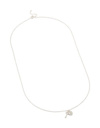 Sterling Silver Heart & Key Pendant Necklace - link has visual effect only