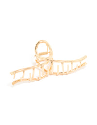 Gold Wavy Claw Clip - link has visual effect only