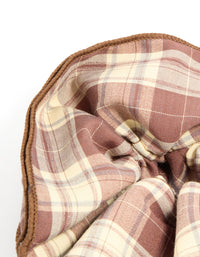 Ruffled Checkered Fabric  Statement Scrunchie - link has visual effect only