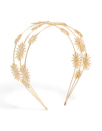 Gold Diamante Triple Layered Celestial Headband - link has visual effect only