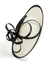 Black & White Ribbon Hat Fascinator - link has visual effect only