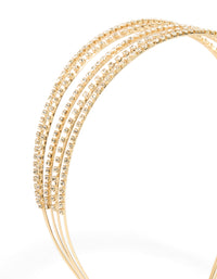 Gold Diamante 4-Row Headband - link has visual effect only