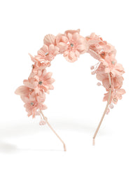 Rose Gold Flower Jewelled Beaded Headband - link has visual effect only