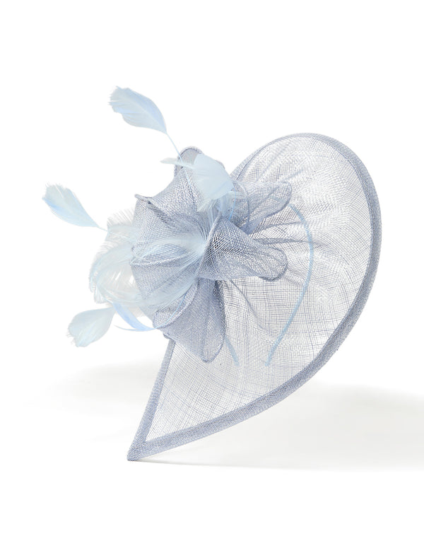 Blue Mesh Rose Fascinator