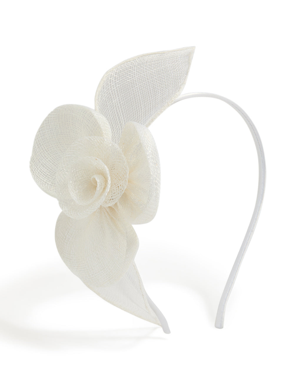 White Small Flower Fascinator